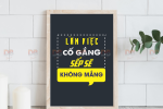 Tranh Tạo Động Lực: “Hãy thiết lập mục tiêu – Tập trung vào vị trí đó”
