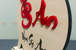Tranh để bàn bằng gỗ