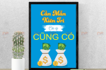 Tranh Tạo Động Lực: “Cần mẫn – Kiên trì, cái gì cũng có”