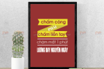 Tranh/Nội Quy Nhắc Nhở Chấm Công – “Chấm công phải chấm liền tay”