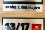 Biển số nhà cao cấp – Số mica đen lót mica trong, nền alu bạc xước