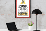 Tranh Tạo Động Lực “PUSH YOURSELF” – Decor & Quà Tặng Truyền Cảm Hứng