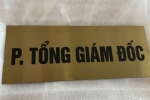 Bảng số nhà, bảng tên công ty inox in UV