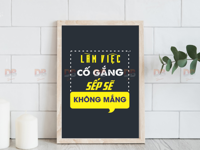 Tranh Tạo Động Lực: “Chỉ có hành động mới tạo ra kết quả”