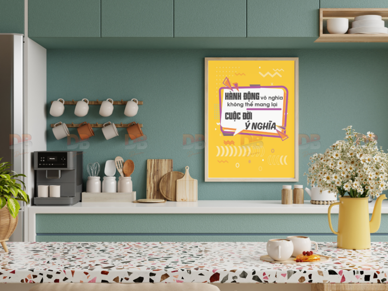Tranh Tạo Động Lực “PUSH YOURSELF” – Decor & Quà Tặng Truyền Cảm Hứng