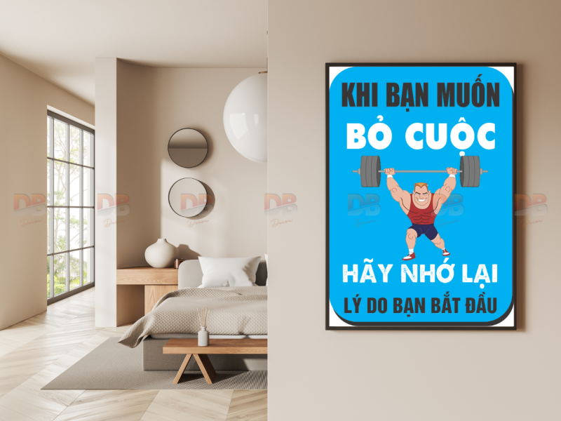 Tranh Tạo Động Lực: “Chỉ có hành động mới tạo ra kết quả”