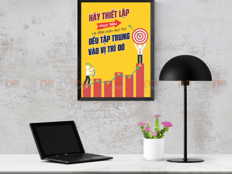 Tranh Tạo Động Lực: “Hãy thiết lập mục tiêu – Tập trung vào vị trí đó”