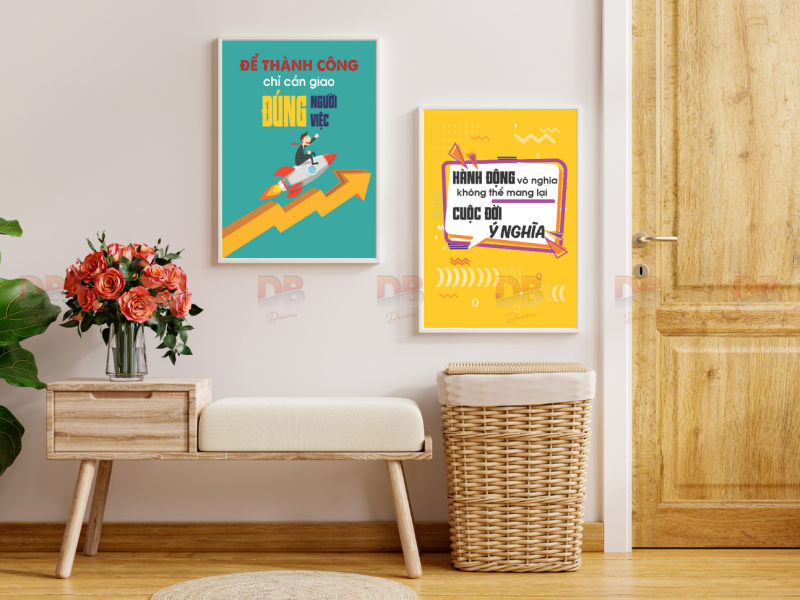 Tranh Tạo Động Lực “PUSH YOURSELF” – Decor & Quà Tặng Truyền Cảm Hứng