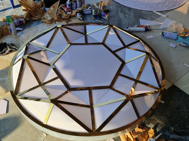 Mặt dựng TẤM 3D INOX - Tiệm vàng kim thảo