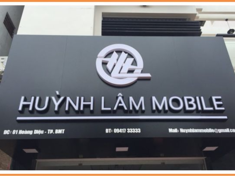 Mặt dựng Alu - Chữ nổi INOX