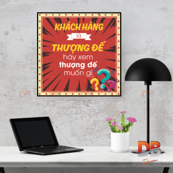 Tranh/Nội Quy Dịch Vụ: “Khách hàng là thượng đế – Hãy xem thượng đế muốn gì”