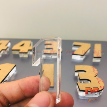Chữ mica trong (Acrylic trong) cắt laser – Ứng dụng “đẹp, nhẹ, sang” cho mọi không gian